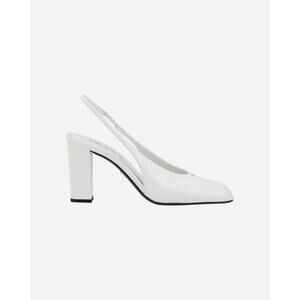 Prada Leather Slingback Pumps Heels - IT 39 White